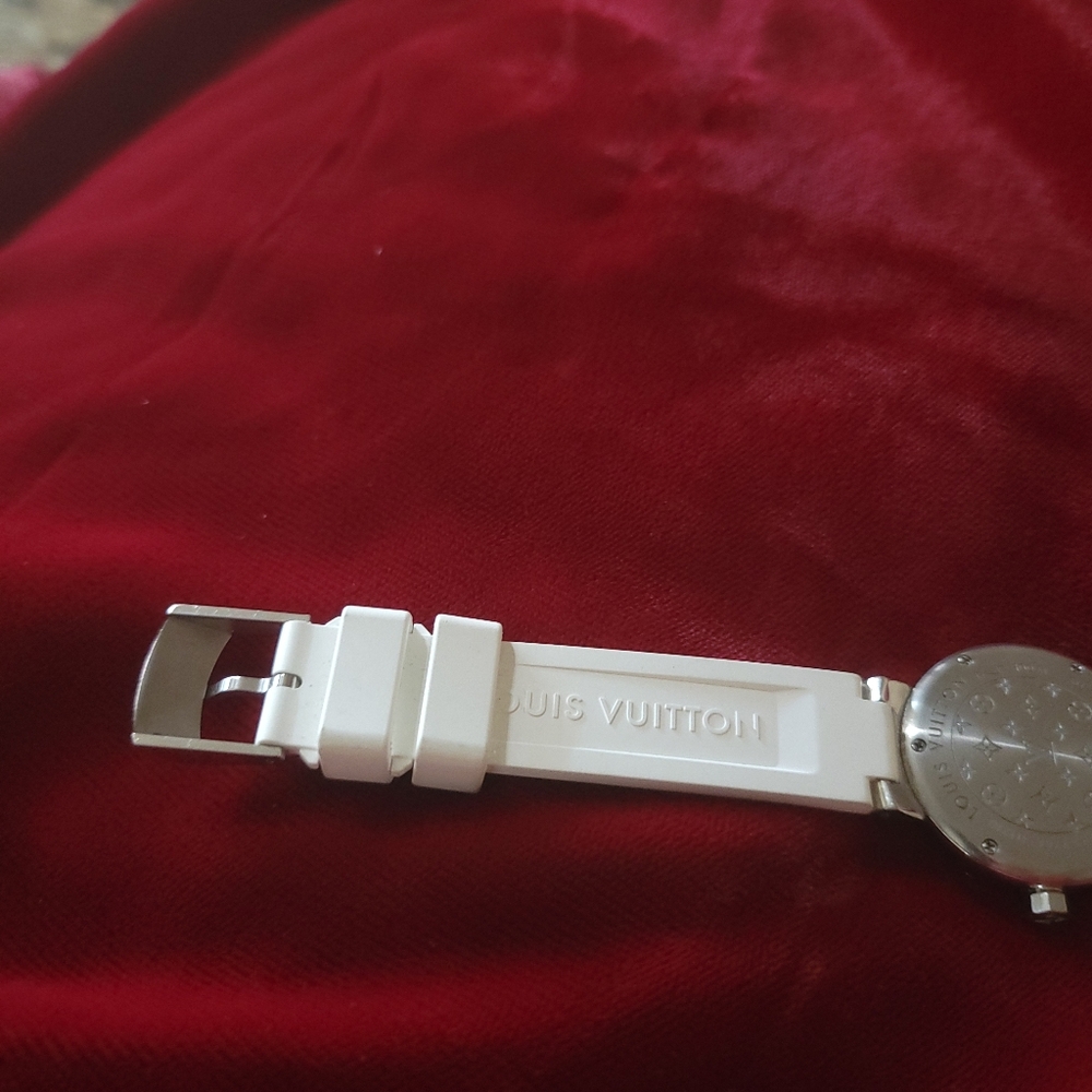 Louis Vuitton Q121G Diamond Watch Tambour 💯Authentic NEW Strap - Picture 8 of 10